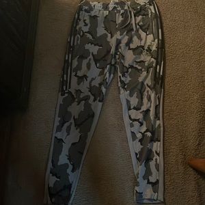 Camo adidas pants
